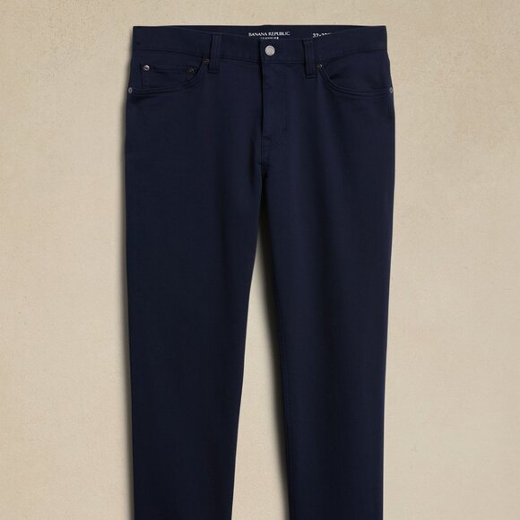 Banana Republic Athletic Tapered Traveler Pants 33/32 Navy - Picture 4 of 5